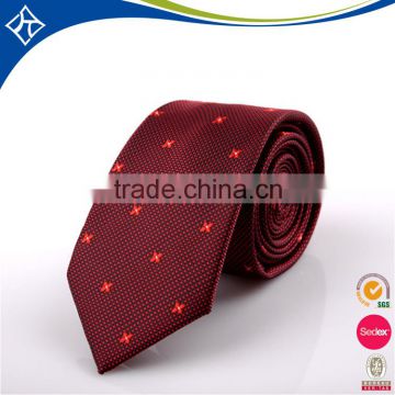 Dark red suit neck tie for neckwear