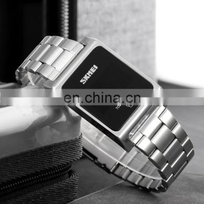Popular Wristwatches Skmei 1869 Man Watch Electronic Gold Stainless Steel Led Digital Touch Watches