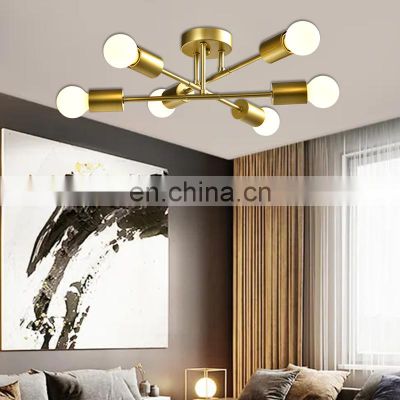 HUAYI Zhongshan Luxury Design Iron Creative Art Modern Indoor Decoration Large E27 Ceiling Lamp