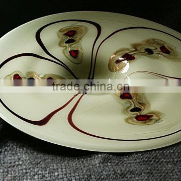 Artistic Glass Tabletop Plate