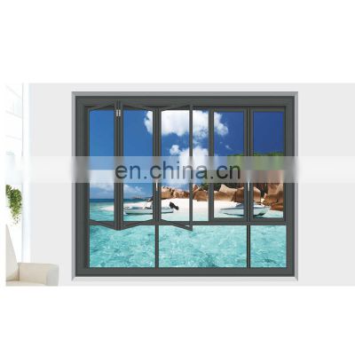 Australian standard aluminum bi-fold window with AS/NZS2047 AS/NZS2208 AS/NZS1288