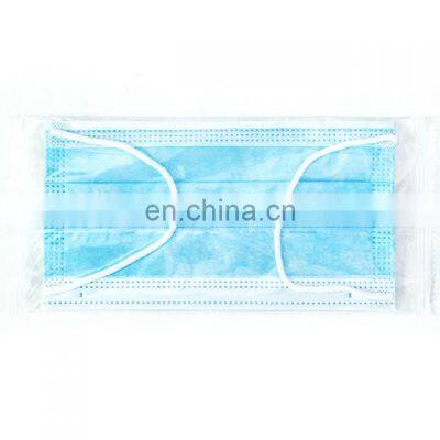 Disposable 3 layer medical face mask nose bar adjustable nonwoven breathable face mask