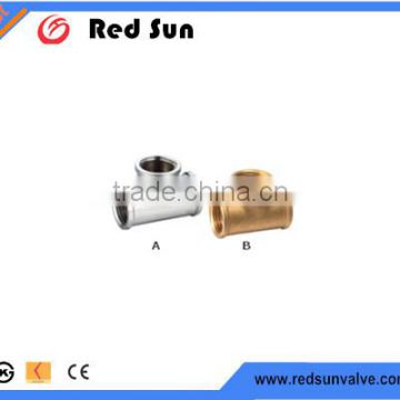 HR7060 factory manufacture forged brass water ppr/pvc pipe tee plumbing fittings