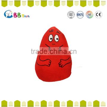 2015 good quanlity and low price red doll with white eyes plush soft dolls toys for baby