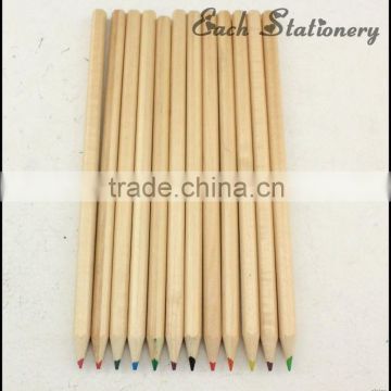 promotional HB 7inch natural wooden drawing color lead pencil wood pencil,natural wood pencils,pencil without eraser head