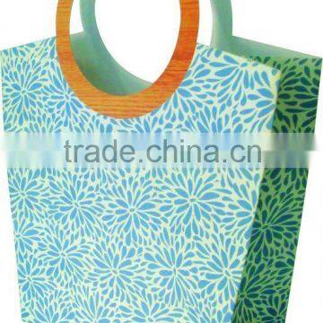 circle handle shopping bag