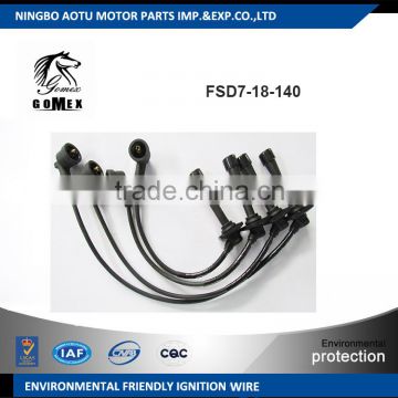 High voltage silicone Ignition wire set, ignition cable kit, spark plug wire FSD7-18-140 for MAZDA