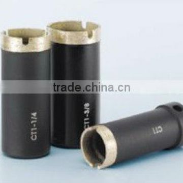 Thin diamond core bit for wet use with thickness of 2mm for marble & granite