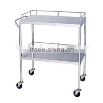 China Factory sale cheap stainless steel hospital Nursing Trolley cart clinic for sale