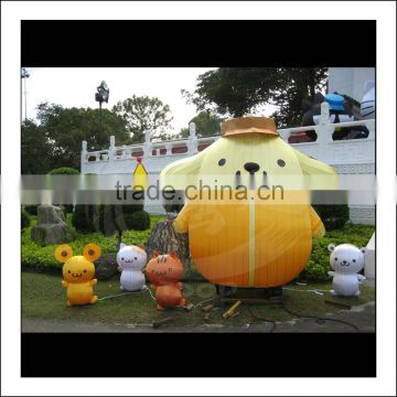 in the amusement park cute dog lantern