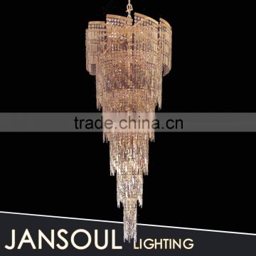 long hanging chandelier lighting for staircase