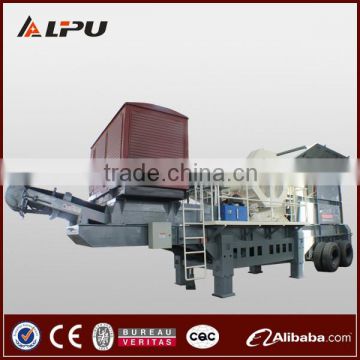 China Top Tyre Mobile Stone Crusher Plant from Shanghai with OEM Service