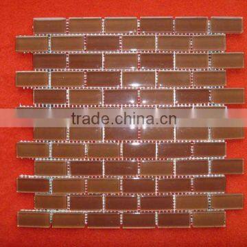 slate and glass mosaic natural slate and quartz strip mirror glass mosaic