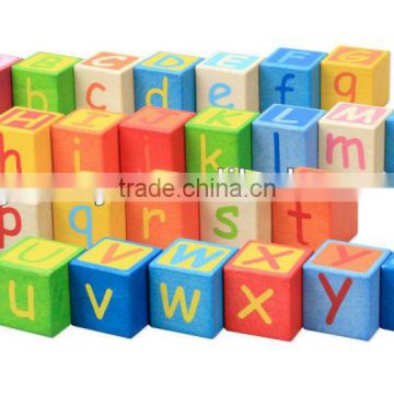 Colorful cartoon wooden dice for children