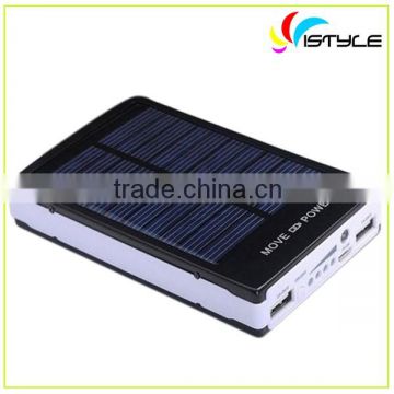 30000mah dual usb portable solar panel power bank with real 13800mAh