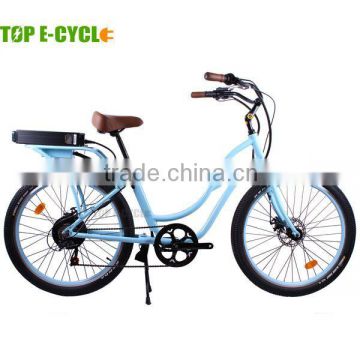 26" aluminium frame electric bike electric beach cruiser bicycle500W hub motor beach cruiser electric bike