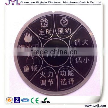 Rice cooking machine touch control panel /graphic overlay / adhesive stickers/ labels