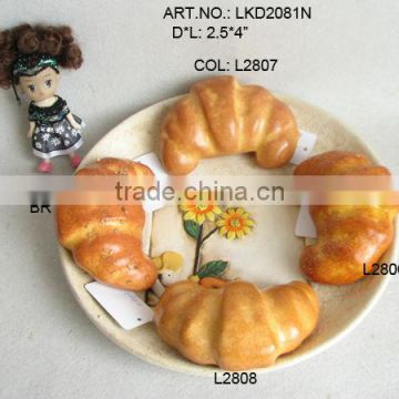 2013Artificial Fruits 2.5*4" Artificial Plastic Fake Bread Home Dining-Table Bakery Decoration