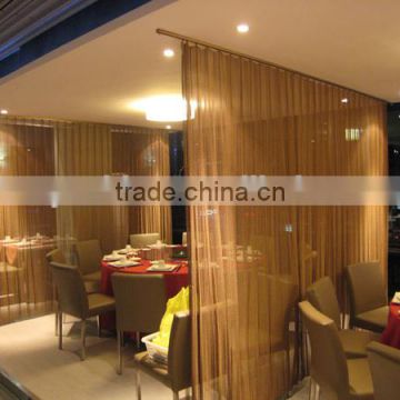 metal drapery, metal coil drapery for hotel curtain
