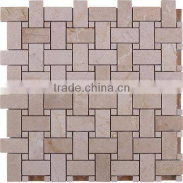 SKY-M061 3D Red Sharped Grain Lines Marble Mosaic Tile