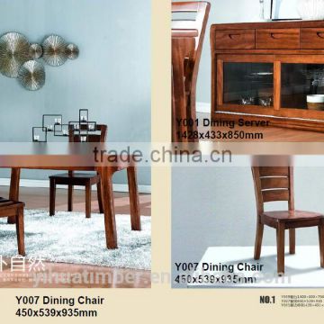 wooden dining room furniture sets with 1 dining Table And 6 Chair Set