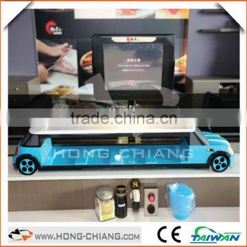 Fancy restaurant equipment- Automatic convey System by Small Cars