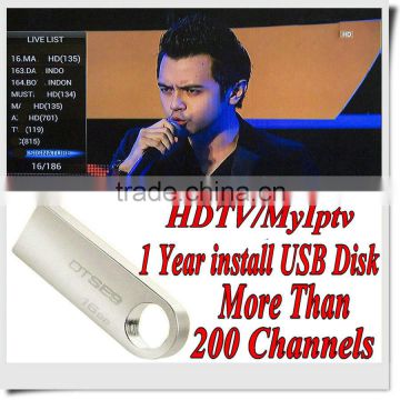 Malaysia channels with 1/3/6/12 months validity Iptv Malaysia subscription HDTV MyIptv Free Ship 128M USB