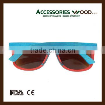 Skateboard Sunglasses Wholesale Wood Sunglasses with Polarized and Coating Lenses in 2016