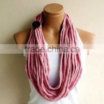 chain link infinity pattern scarf