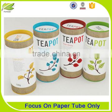 Recycled Paper tube packaging box for Coffee tea