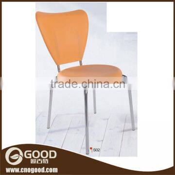 Dining Room Furniture Cheap Plastic Chair with Chrome Legs