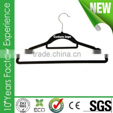 Custom velvet hanger black velvet hanger for clothes with logo