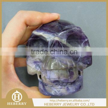 natural rainbow fluorite human skull carving/skeleton all by handmade crystal skull mug
