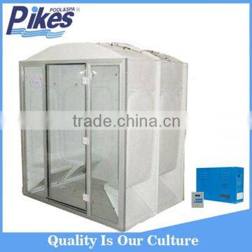 Portable outdoor 4 people acrylic wet steam sauna room for family and hotel