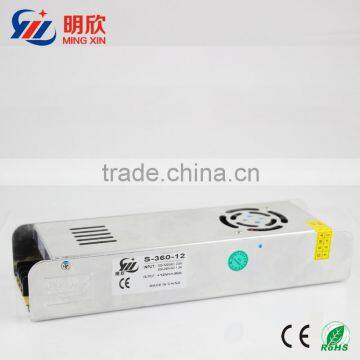 strip shape with slim size 360W LED power supply 12v 30a switch power supply 12v switching power supply