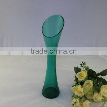colored slim glass vase,home decoration glass vase