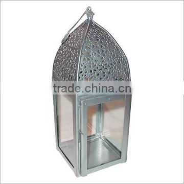 antique moroccan glass fancy lantern