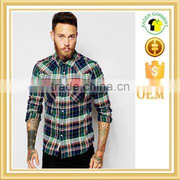 chinese manufacture mens stylish check shirt bulk sale