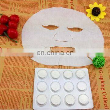 Tencel Moisturising Invisible compressed nonwovens one time used facial mask for diy