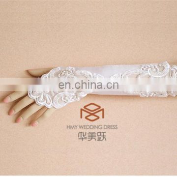 Pretty Gloves for Wedding SHMY-V004 Ivory Lace Bridal Gloves