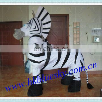 2 person zebra mascot costume halloween