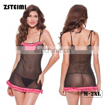 Manufacturer Directly Sale Odm Nice Sexy Hot Transparent Black Japanese Cute Girl Lingerie
