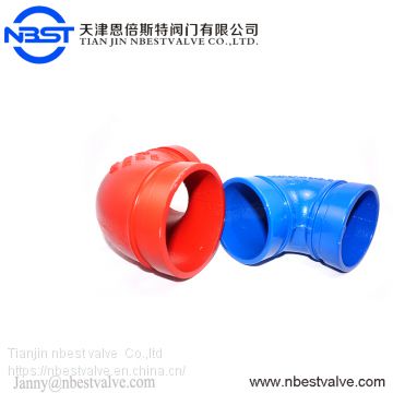 Three Flange Ductile Iron Valve Grooved Fittings Pipe Fittings DN200