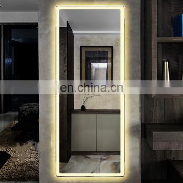 LED cheap decorative bath mirror wall mounted mirror ultra super clear