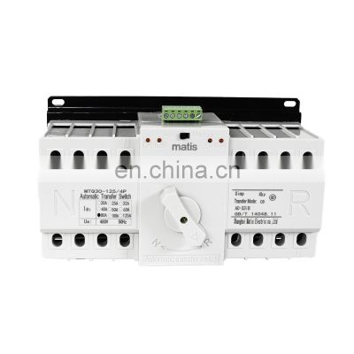 Wholesale 4P 380V 80-125A electronic automatic transfer switch 4 breaker