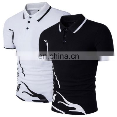Summer New Polo Shirt Men Short-sleeved Casual Slim Solid Color Polo Shirt Shrink-proof Quick-drying Outdoor Leisure Polo Shirt/
