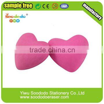 Cute Rubber heart shaped eraser for children