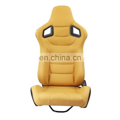 Adjustable Racing Seat PVC Leather sports seat with single sliders