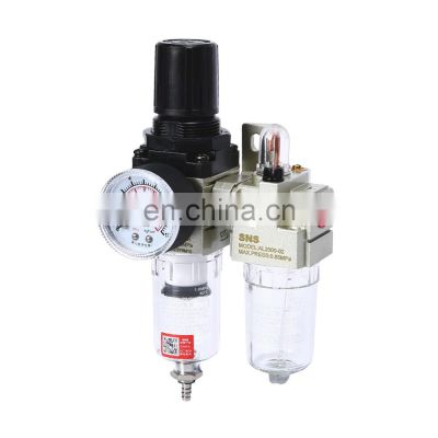 SNS AC Series F.R.L air source treatment combination filter regulator lubricator