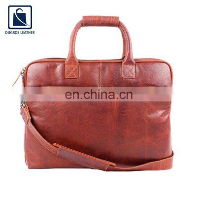 Durable High Quality Genuine Leather Laptop Bag from Trusted Seller